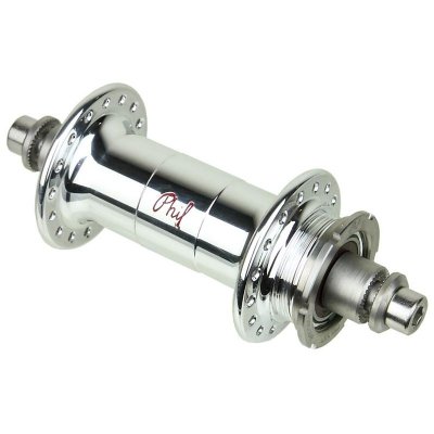 Phil Wood Single Fixed Low Flange Silver Track Hub REAR
